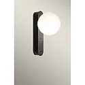 LED Wandleuchte PERLINA USB-C, IP20, 8.8W 2700/3000/4000K (CCT Switch), CRi 92, USB-C Port + Touch-Dimmer , schwarz / opal