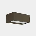 LED Außenwandleuchte NEMESIS, IP65 IK04, Up/Down, 9x22cm, 17.5W 2700/3200/4000K (CCT) 2x94°, schaltbar, braun