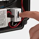 LEDS C4 wall and ceiling luminaire SAM LED switchable IP66