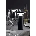 LEDS C4 Akku-LED Tischleuchte COCKTAIL, IP20, 3.5W 2700K, CRi >90, Kopf verstellbar, mit Touch-Dimmer (4-stufig), Schwarz