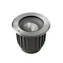 LED Bodeneinbaustrahler GEA COB Ø 22,3cm, IP65-IP67, IK10, Edelstahl AISI 316, 26,7W 2700K 2262lm 18°