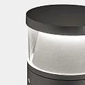 LED Sockelleuchte DAN, IP66 IK10, 45cm, 8.9W 3000/4000K (CCT) 439lm, inkl. optionaler Rücklicht-Blende, Braun