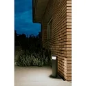 LED Sockelleuchte DAN, IP66 IK10, 45cm, 8.9W 3000/4000K (CCT) 439lm, inkl. optionaler Rücklicht-Blende, Braun