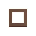mounting frame CLICK square, mechanical, brown