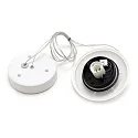 Outdoor Pendelleuchte CISNE, IP65, E27 max. 15W, ohne Schirm, weiß