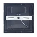 LEDS C4 Outdoor LED Wandleuchte CREU 16x16cm, 15,2W, 2700/3200/4000K, 1650lm, IP65, schaltbar, eckig, schwarz, opal