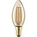 filament lamp candle C35 GOLD switchable C35 clear E14 2,5W 180lm 1800K 320° CRI 80-89 