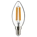 LED Filament Kerzenform C35, E14, 4.5W 2700K 470lm, klar