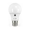 LED Sensor-Birnenlampe A60 für offene Leuchten, E27, 5.5W 2700K 470lm, mit Automatik-Dämmerungssensor, opal