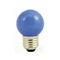 LED Deko-Mini-Globe G45, IP44, E27, 1W Blau / matt