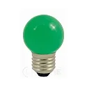 LED Deko-Mini-Globe G45, IP44, E27, 1W Grün / matt