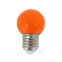 LED Deko-Mini-Globe G45, IP44, E27, 1W Orange / matt