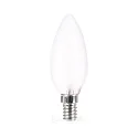 LED Filament Kerzenform C37, E14, 4.5W 2700K 470lm, dimmbar, matt