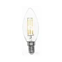 LED Filament Kerzenform C35, E14, 4.5W 4000K 470lm, klar