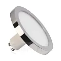 LED diffuser lamp StepDim Ø9cm, GU10, 5W 2700K 350lm, dimmable, chrome