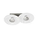 Deckenleuchte NIKKI 2-flammig, inkl. 2x GU10 5W 2700K 350lm (3-StepDim), Silbergrau / Satin