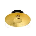 Deckenleuchte GOLDINO 1-flammig, inkl. GU10 5W 2700K 350lm (3-StepDim), Gold / Schwarz