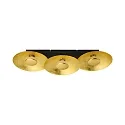 Deckenleuchte GOLDINO, 3-flammig, inkl. 3x GU10 5W 2700K 350lm (3-StepDim), Gold / Schwarz