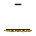Pendelleuchte GOLDINO, inkl. 5x GU10 5W 2700K 350lm (3-StepDim), Gold / Schwarz