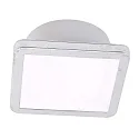 Deckenleuchte AQUA UNO, IP44, inkl. GX53 eckig, 11.2 x 11.2cm, 6W 2700/4000K (CCT Switch) 400lm 110°, blattsilber