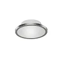 Deckenleuchte AQUA DISK-1, IP44, 1-flammig, inkl. GX53 Diffusor (Ø 14.7cm), 8W 650lm 2700/4000K 540lm 110°, blattsilber