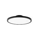 Deckenleuchte AQUA DISK-1, IP44, 1-flammig, inkl. GX53 Diffusor (Ø 30.2cm), 24W 1600lm 2700/4000K 1600lm 110°, mattschwarz