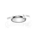 3er-Set Einbauleuchte AQUA PLANO, IP44, Ø 11.2cm, inkl. GX53 Diffusor, 6W 2700/4000K (CCT Switch) 500lm 110°, chrom