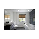 Einbauleuchte AQUA PLANO, IP44, Ø 14.7cm, inkl. GX53 Diffusor, 8W 2700/4000K (CCT Switch) 650lm 110°, blattsilber