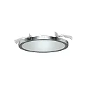 Einbauleuchte AQUA PLANO, IP44, Ø 14.7cm, inkl. GX53 Diffusor, 8W 2700/4000K (CCT Switch) 650lm 110°, blattsilber