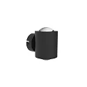 LIGHTME Wandleuchte POWERLENS DUO UP&DOWN, 60° Inkl. GX53, 9,6W, 2700K, 840lm, IP20, schwarz