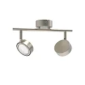 LIGHTME Deckenleuchte POWERLENS SPOT 2-flammig, 60°, Inkl. GX53, 9,6W, 2700K, 840lm, IP20, titan