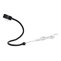 LIGHTME LED Schreibtischleuchte POWERLENS SNAKE 60°, inkl. GX53, 4,8W, 2700K, 420lm, IP20, schwarz