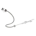 LIGHTME LED Schreibtischleuchte POWERLENS SNAKE 60°, inkl. GX53, 4,8W, 2700K, 420lm, IP20, titan