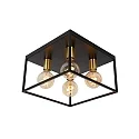 Deckenleuchte RUBEN, 4xE27, 36 x36 x 22,5cm, schwarz