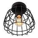 Lucide Deckenleuchte FILOX, Ø 20 cm, oval, 1xE27, schwarz