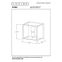 Lucide Wandleuchte RUBEN, 1xE27, 22 x 18 x 22cm, schwarz