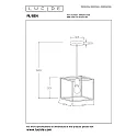 Lucide Pendelleuchte RUBEN, 1xE27, schwarz