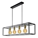 Lucide Pendelleuchte RUBEN, 4xE27, schwarz