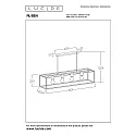 Lucide Pendelleuchte RUBEN, 4xE27, schwarz