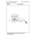 Lucide Tischleuchte FILOX, Ø 20 cm, 1xE27, schwarz