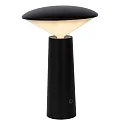 Lucide LED Outdoor Akku Tischleuchte JIVE, Ø 13,7 cm, 1x4W 6500K, IP44, dimmbar, schwarz