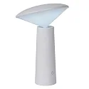 LED Outdoor Akku Tischleuchte JIVE, Ø 13,7 cm, 1x4W 6500K, IP44, dimmbar, schwarz