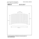 Lucide ceiling luminaire MAGIUS round E27 IP20, wood, black dimmable