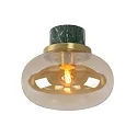 ceiling luminaire LORENA E27 IP44, green, amber dimmable