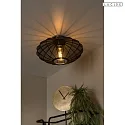 Lucide Deckenleuchte CORINA Ø 40 cm 1x E27 IP20 , schwarz
