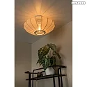 ceiling luminaire CORINA E27 IP20, brass, black dimmable
