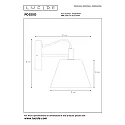 Lucide Wandleuchte POSSIO, 1xE14, taupe