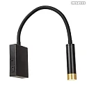 Lucide wall luminaire ALEC with flex arm, with USB charging function G9 IP20, dimmable