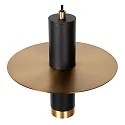 pendant luminaire SELIN cylindrical GU10 IP44, copper, black dimmable