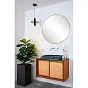 pendant luminaire SELIN cylindrical GU10 IP44, copper, black dimmable